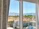 Balcony area offering scenic views of mountains and desert landscape at 1523 Great Sands St, Boulder City, NV 89005
