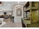 Stylish entryway featuring decorative shelving and neutral color palette at 169 Pioneer Peak Pl, Las Vegas, NV 89138