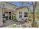 Exterior shot showing patio, windows and attractive landscaping at 169 Pioneer Peak Pl, Las Vegas, NV 89138