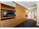 Hallway features built-in storage, modern appliances, and convenient access to the bathroom at 2000 N Fashion Show Dr # 5617, Las Vegas, NV 89109
