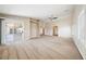 Large main bedroom featuring a vaulted ceiling, a ceiling fan, and sliding glass door access to the exterior at 2031 Silver St, Pahrump, NV 89048