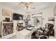Bright home office featuring a large window, custom shelving, and modern furnishings at 2050 W Warm Springs Rd # 3624, Henderson, NV 89014