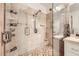 Luxurious walk-in shower with multiple shower heads and body sprays, creating a spa-like experience at 2050 W Warm Springs Rd # 3624, Henderson, NV 89014