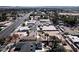 Overhead shot displays property with desert landscaping, other homes, open space, and neighborhood setting at 2755 E Russell Rd, Las Vegas, NV 89120