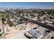 Panoramic aerial view showcasing the home's location and surrounding neighborhood at 2755 E Russell Rd, Las Vegas, NV 89120