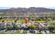 Home aerial view with mountain views and golf course proximity at 2797 Turtle Head Peak Dr, Las Vegas, NV 89135