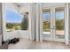 Outdoor balcony with seating area offering mountain and backyard views at 2797 Turtle Head Peak Dr, Las Vegas, NV 89135