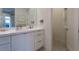 Bright bathroom featuring white vanity and walk-in area at 2797 Turtle Head Peak Dr, Las Vegas, NV 89135