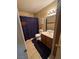 Cozy bathroom featuring a vanity with sink and drawers, toilet and shower curtain at 3055 Key Largo Dr # 204, Las Vegas, NV 89120
