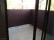 Private outdoor balcony with tiled floor at 4050 Pacific Harbors Dr # 214, Las Vegas, NV 89121