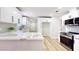 Stylish kitchen boasts new stainless steel appliances, modern cabinets, and gorgeous countertops at 744 Hubbard St, Las Vegas, NV 89110