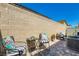 Cozy backyard patio with stylish seating, perfect for relaxation at 7533 Garnet Moon St, North Las Vegas, NV 89084