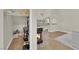 Living room featuring a fireplace, built-in shelving, and an open concept design at 7837 Sea Rock Rd, Las Vegas, NV 89128