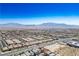 An aerial view showcases the layout of a housing community at 7990 Formitch Ct, Las Vegas, NV 89166