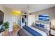 Cozy bedroom features soft lighting, stylish décor, and ample closet space at 8070 W Russell Rd # 1046, Las Vegas, NV 89113