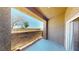 Covered patio area with privacy wall and view of the community at 8070 W Russell Rd # 1046, Las Vegas, NV 89113