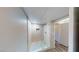 Modern bathroom shower stall with glass door and decorative tile accents at 8070 W Russell Rd # 1046, Las Vegas, NV 89113