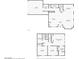 Detailed floor plan showcasing layout of living room, dining room, kitchen, bedrooms, and bathrooms on two floors at 8639 Horizon Wind Ave # 102, Las Vegas, NV 89178