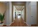 Hallway offering views into the living room of this staged home at , Las Vegas, NV 89131