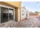 Backyard patio with stone pavers, providing a private outdoor space at 1012 Collingtree St, Las Vegas, NV 89145