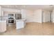 Functional kitchen featuring a central island, stainless steel appliances, and neutral finishes at 1012 Collingtree St, Las Vegas, NV 89145