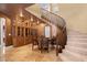 Dining room features a built in cabinet and staircase at 1016 Sable Mist Ct, Las Vegas, NV 89144