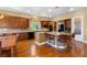 Spacious kitchen with an island, granite countertops, and stainless steel appliances at 1016 Sable Mist Ct, Las Vegas, NV 89144