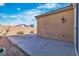 Backyard featuring a patio area and privacy wall, great for outdoor living at 11253 Revelry Ln, Las Vegas, NV 89138
