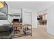 Bright office space with built-in shelving, practical desk, and easy access to other areas of the home at 2366 Brockton Way, Henderson, NV 89074