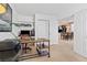 Functional office featuring custom built-ins, a workspace, and an easy flow into the rest of the home at 2366 Brockton Way, Henderson, NV 89074