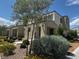 Attractive home exterior with inviting curb appeal and manicured landscaping at 3493 Arcadian King Ave, Las Vegas, NV 89106