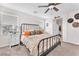 Bedroom with a ceiling fan and carpet floors at 4332 Stardusk Falls Ave, North Las Vegas, NV 89084
