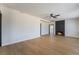 Spacious living room with wood flooring and fireplace at 5617 Alfred Dr, Las Vegas, NV 89108
