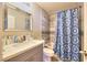 Updated bathroom with a shower-tub combination and a modern vanity at 759 Sunrise Crossing St, Henderson, NV 89014