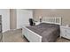 Inviting bedroom with neutral walls, and closet at 7720 Leavorite Dr, Las Vegas, NV 89128