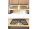 Close-up of kitchen featuring stainless steel range, granite counter and tile backsplash at 8550 Lost Pony St, Las Vegas, NV 89148