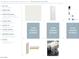 Interior selections including paint, doors, door handles, flooring and stair rail shown in collage at 9027 Rolling Pietra St, Las Vegas, NV 89166