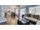 Open floor plan featuring seamless transitions from the living room to the kitchen at 1013 Corsica Ln, Las Vegas, NV 89144