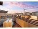 Balcony area overlooks neighborhood homes and the Las Vegas skyline at 11756 Emerald Lake Ave, Las Vegas, NV 89138
