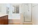 Bright bathroom with soaking tub and glass shower at 11900 Calle De Sol Dr, Las Vegas, NV 89138