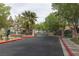 Gated entrance to the community, enhancing security and curb appeal with landscaped surroundings at 1839 Thunder Mountain Dr, Henderson, NV 89012