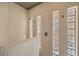 Modern shower with glass block windows and white tiled walls at 2017 Slow Wind St, Las Vegas, NV 89134
