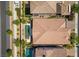 Aerial view of backyard oasis featuring a rectangular pool and a round spa at 251 Castellari Dr, Las Vegas, NV 89138