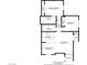 Detailed floor plan showcases layout, including two bedrooms, two bathrooms, and balcony at 2963 Juniper Hills Blvd # 104, Las Vegas, NV 89142