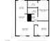 Layout of the home with dimensions for the kitchen, bedrooms, living area, and bathrooms at 4238 Rollingstone Dr, Las Vegas, NV 89103