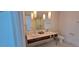 Bathroom with double sinks, modern fixtures, and elegant tile work at 4471 Dean Martin Dr # 1104, Las Vegas, NV 89103