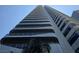 Striking high-rise residential building featuring modern architectural design and luxurious balconies at 4471 Dean Martin Dr # 1104, Las Vegas, NV 89103