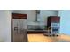 Modern kitchen featuring stainless steel appliances, granite countertops, and stylish cabinetry at 4471 Dean Martin Dr # 1104, Las Vegas, NV 89103