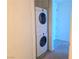 Modern stackable washer and dryer located in a dedicated laundry space at 4471 Dean Martin Dr # 1104, Las Vegas, NV 89103