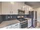 Close-up of kitchen highlighting new appliances and stylish backsplash at 545 Thea St # 1315, Henderson, NV 89052